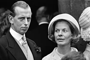 The wedding of Princess Alexandra of Kent and Angus Ogilvy at Westminster Abbey