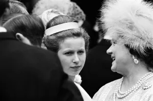 The wedding of Princess Alexandra of Kent and Angus Ogilvy at Westminster Abbey