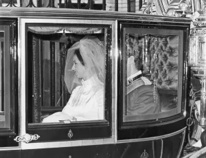 The wedding of Princess Anne and Capt. Mark Phillips at Westinster Abbey 14 November 1973