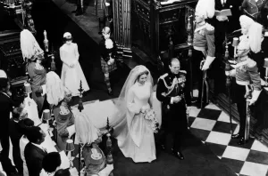 00476 Prints: The wedding of Princess Anne and Capt. Mark Phillips at Westinster Abbey 14 November 1973
