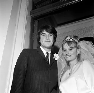 Wedding of Ray Davies, lead singer of British rock group The Kinks