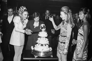 Wedding reception of Polish film director Roman Polanski and his bride