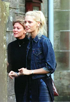 Wedding rehearsal of Model Kirsty Hume and Donovan Leitch September 1997 at Luss