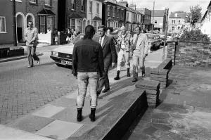 The wedding of Ronnie Cook and 19-year-old Mandy Fraser at Bedford Register Office