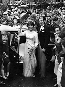 The wedding of Scottish singer Moira Anderson and Dr Stuart Macdonald. Alloway church