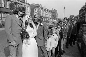 01351 Collection: The wedding of Sylvia Cairnes and John Fitzpatrick. Ten brothers attend brides wedding