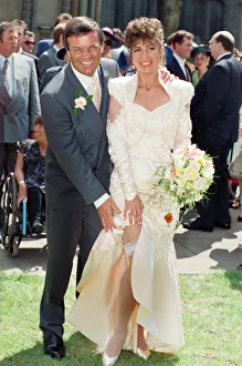 The wedding of Tony Blackburn and Debbie Thomson held at St Margarets Church