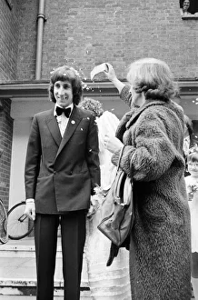 Wedding of The Who rock group guitarist Pete Townshend and Karen Astley at Didcot