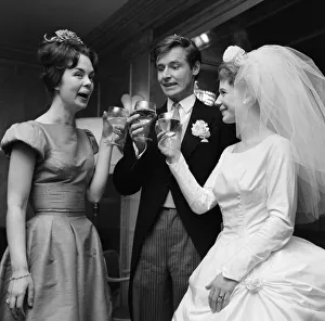 1961 Prints: The wedding of William Roache and Anna Cropper at St Johns Wood Church