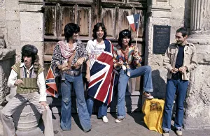 00101 Prints: On Wednesday 4 June 1975 The Rolling Stones did a photo shoot at the Alamo, San Antonio