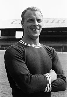 Welsh footballer John Charles in his Cardiff City playing days. 6th July 1964