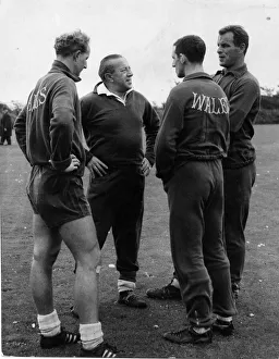 Talk Prints: Welsh footballing great John Charles (right) pictured with Ivor Allchurch (left)