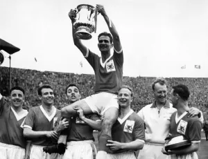 Wembley: Nottingham Forest win F. A Cup. JCK Burkitt, captain