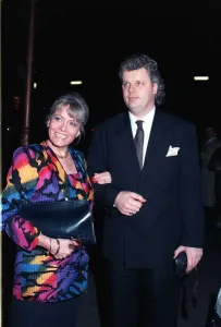 Wendy Richard actress husband Feb 90 attending the Eastenders cast dinner