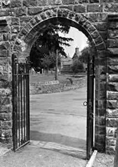 Wenvoe, a Welsh village in the Vale of Glamorgan, Wales. Circa 1961