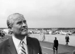 Wernher Von Braun the former German rocket scientist who is credited with the invention
