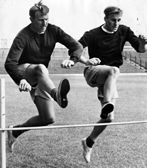 Images Dated 16th October 2012: West Brom footballer Ray Barlow training, August 1959. Evaluation Scan Only