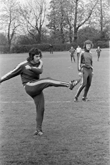 01164 Prints: West Germany Football Team, training session ahead of tomorrows Nations Cup quarterfinal