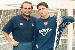 01515 Collection: West Ham assistant manager Frank Lampard with his footballer son, also Frank Lampard