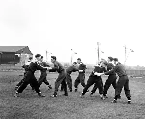 West Ham training at The Brighton and Hove Greyhound Track with Darlington FC