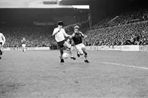 West Ham United v Tottenham Hotspur league match at Upton Park 1st January 1983