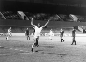 West Ham v. Castilla 5-1. David Cross celebrates one of his three goals