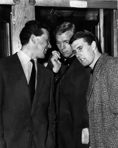 West Hams Bobby Moore, Geoff Hurst and Ken Brown just before leaving for their game