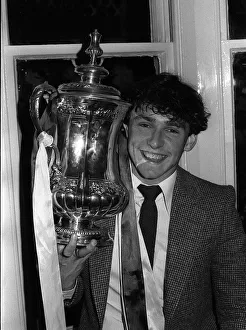 West Hams seventeen year old star Paul Allen with the FA Cup at the Town Hall