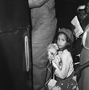 One hundred and two West Indians seen here arriving at Heathrow Airport from Kingston