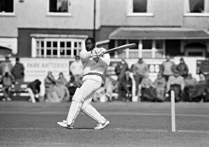 00777 Collection: West Indies cricketer Richards in action at Riston County Cricket club where spent