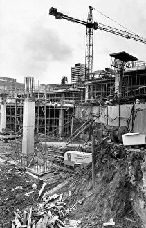 Images Dated 24th October 1989: The West Orchard development creeps slowly upwards thanks to lots of careful planning