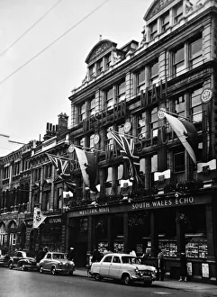Western Mail and South Wales Echo offices on Saint Mary Street, Cardiff, Wales