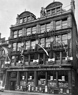 Western Mail and South Wales Echo offices on Saint Mary Street, Cardiff, Wales