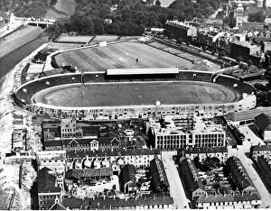 Western Mail and South Wales Echo Ltd - Old - Aerial shot of the area later demolished