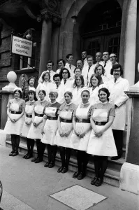 The Westminster hospital team who performed the marrow transplant operation on Simon