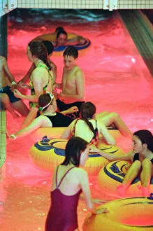 01395 Prints: Wet N Wild indoor water park situated in North Shields, Tyne and Wear, England