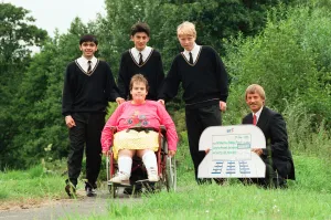 Disabled Prints: Wheelchair Pathway Project at Lickey Hills designed by pupils at Wheelers Lane Boys