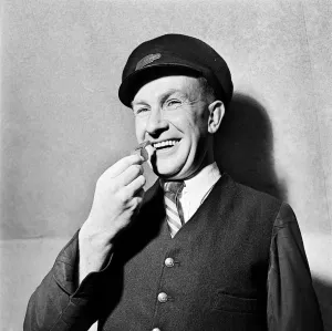 Waistcoat Prints: You can whistle for it. Bob Smith-Referee seen here in his day job as a Railway