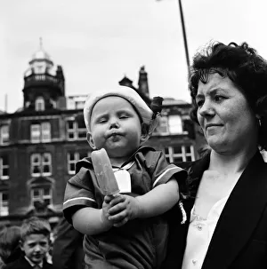 Whit Walks Manchester: One fella who was more concerned with his lolly was 12 months old