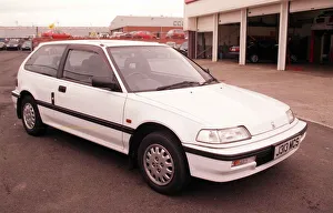 White Honda Civic car J registration July 1998 used car section