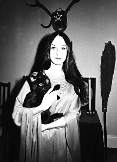 Spooky Prints: White witch goddess Celia Russell Gough says that Fizz the Guzzleing ghost is now a