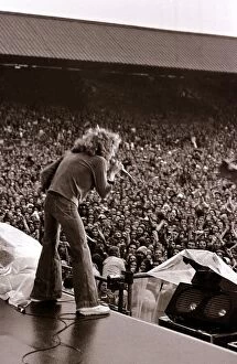 Images Dated 31st May 1976: The Who in Concert - May 1976 Roger Daltrey on stage at The Valley