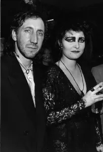 The Who pop guitarist Pete Townshend and 1985 punk singer Siouxsie Sioux