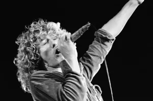 Archiveids Prints: The Who rock group in concert at The Valley, home ground of Charlton Athletic Football