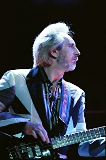 The Who rock group performing on stage in America during their reunion tour in