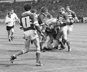 Widnes seen here attack the Warrington try line during the 1979 Rugby League Cup Final