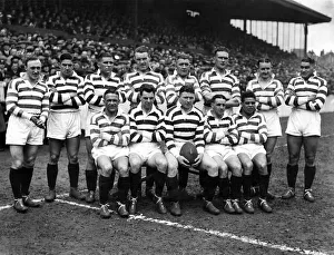 Wigan. F. C. Back row- left to right: J. C. Morley, A. E. Davis. H. Edwards, R. Hathway. J