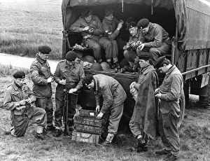 Core07 Prints: Out on the wild Welsh moors, members of X Company the Royal Northumberland Fusiliers (T. A