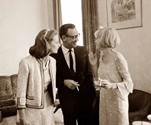 William Holden cocktail party laughing flirting joking actor