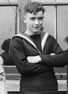 01471 Prints: William James Richards of the British Navy warship HMS Gurkha during the Second World War
